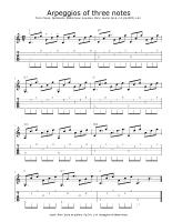 etude_from_École de guitare_Op.241_p14_Arpeggios-of-three-notes